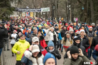 Новогодний забег в Ростове-на-Дону в лицах