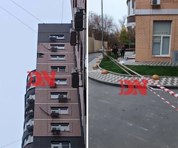 В РОСТОВЕ-НА-ДОНУ С 22-ГО ЭТАЖА ЖИЛОГО ДОМА ОБРУШИЛСЯ ФАСАД