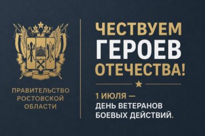 НА ДОНУ ПРОЙДУТ АКЦИИ, ПРИУРОЧЕННЫЕ КО ДНЮ ВЕТЕРАНОВ БОЕВЫХ ДЕЙСТВИЙ